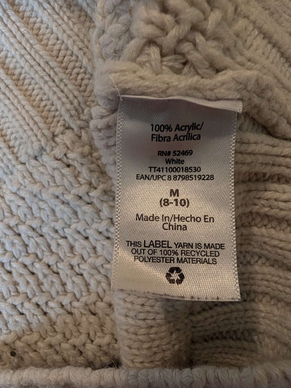 Time and Tru Textured Knit Sweater